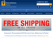 Tablet Screenshot of giftpens.com